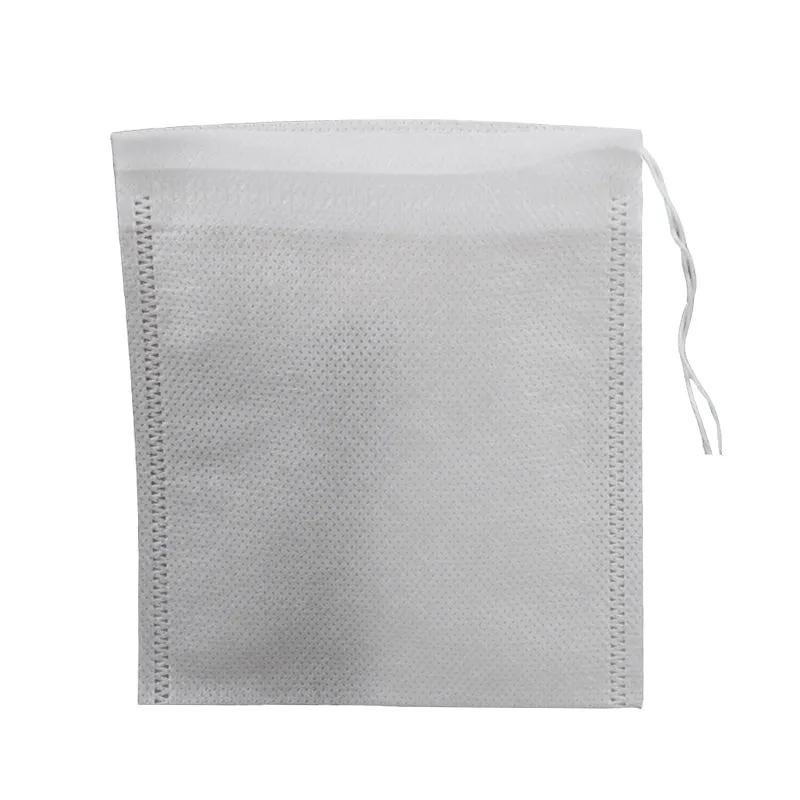 100Pcs 5X7Cm Disposable Drawstring Teabags Empty Tea Bags For Tea Bag Food Grade Non-Woven Fabric Pa