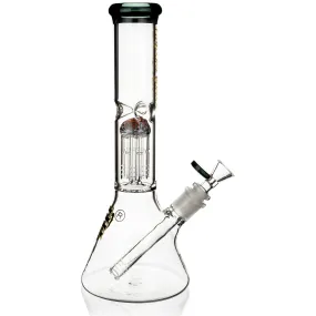 12 Beaker Bong w/ single tree reversal perc, by Crystal Glass