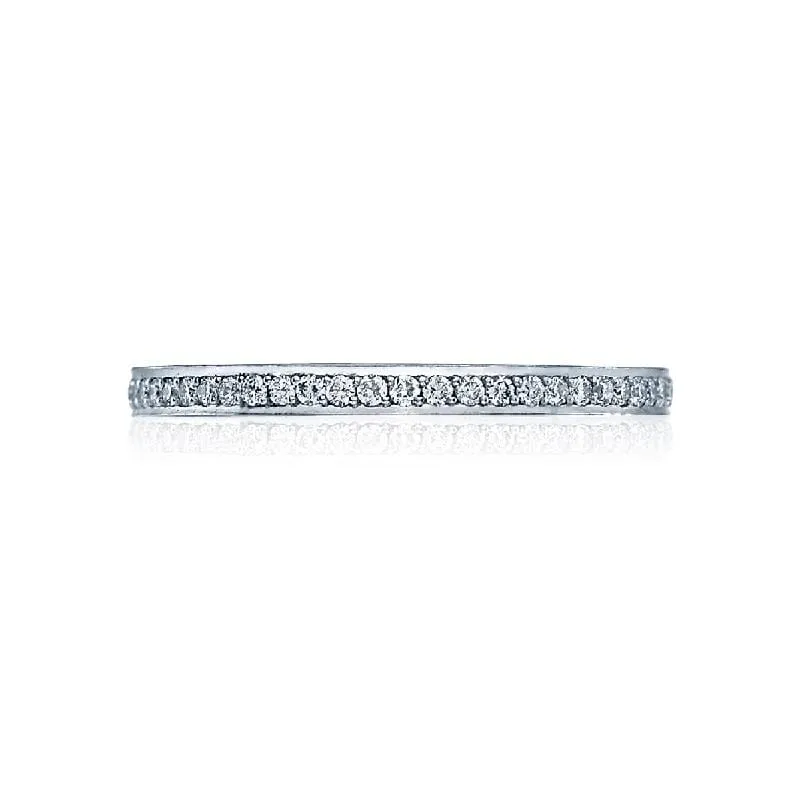 18K WHITE GOLD TACORI DIAMOND ETERNITY BAND 0.35CTW