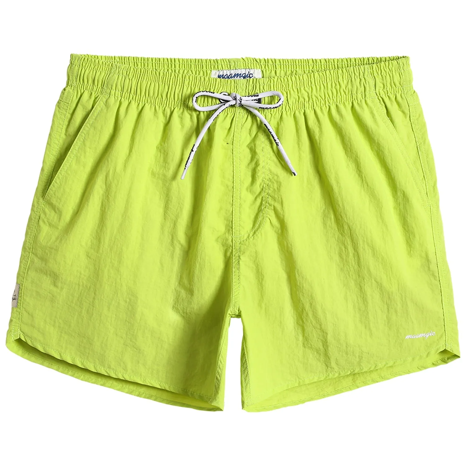 4.5 Inch Solid Nylon Swim Trunks Slim Fit