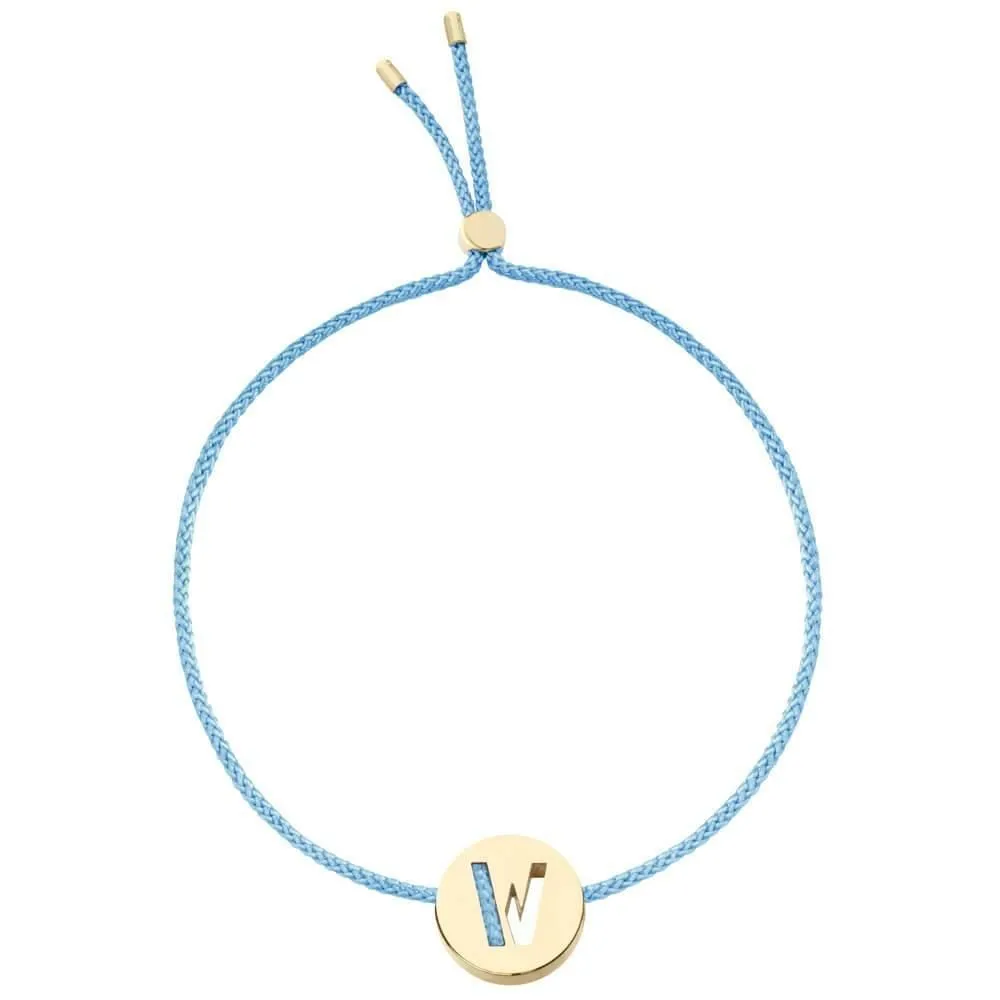 ABC's - W 18K Gold Plated Bracelet