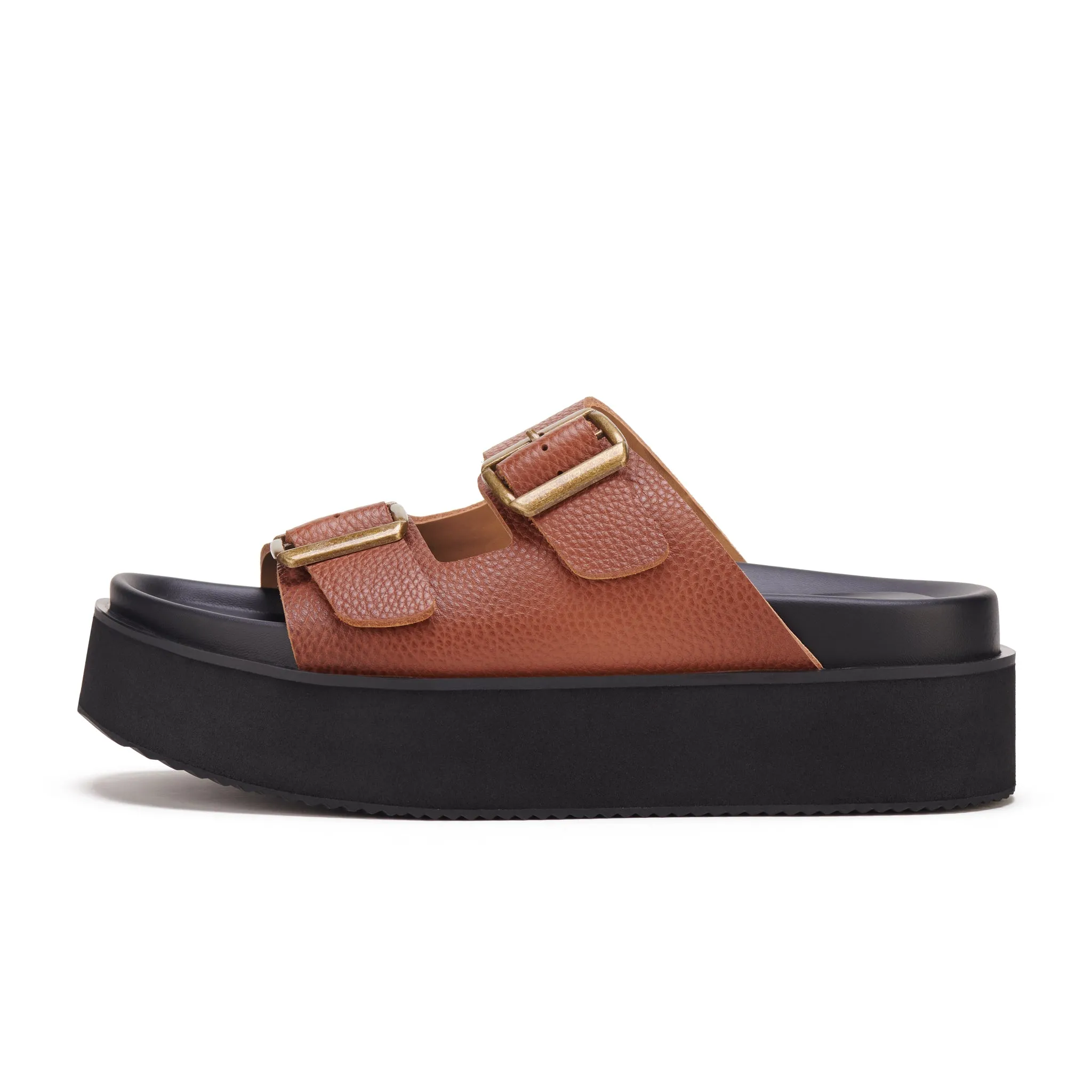 Ace Slide Burnish Tan/Black