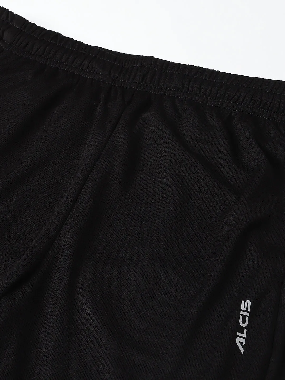 Alcis Men Black Anti-Static Slim-Fit Training Shorts