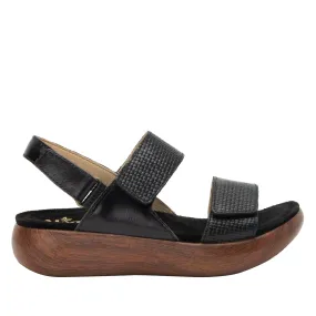 Alegria Bailee Backstrap Sandal (Women) - Woven Noir