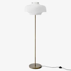 &Tradition Copenhagen Floor Lamp SC14 | Satinized Opal Glass/Bronzed Brass