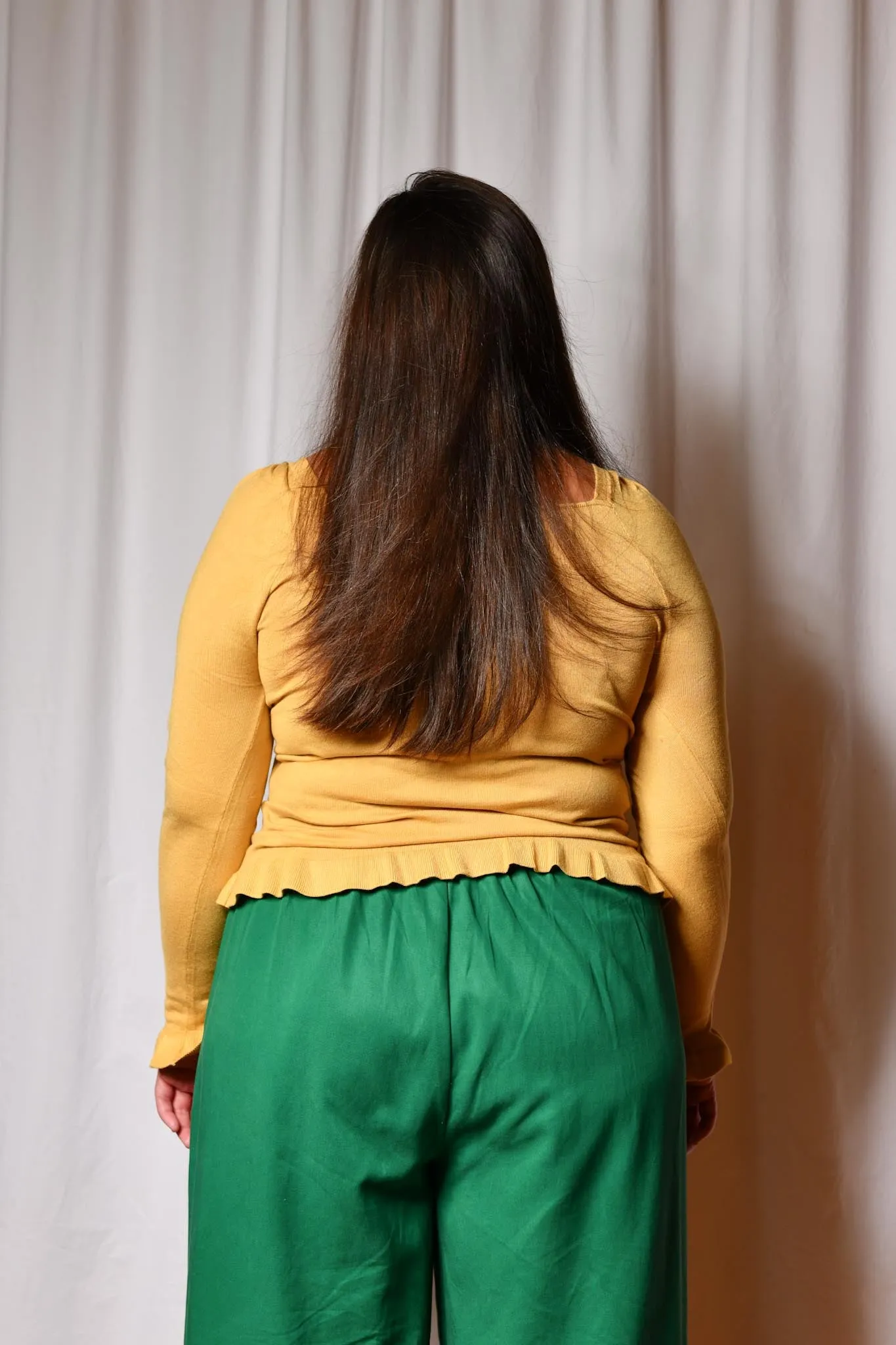 Anita knit top - mustard