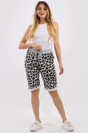 Anne   Kate Italian Leopard Print Shorts 14-18