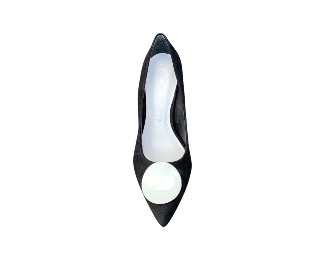 Bel Black And White Suede Pump