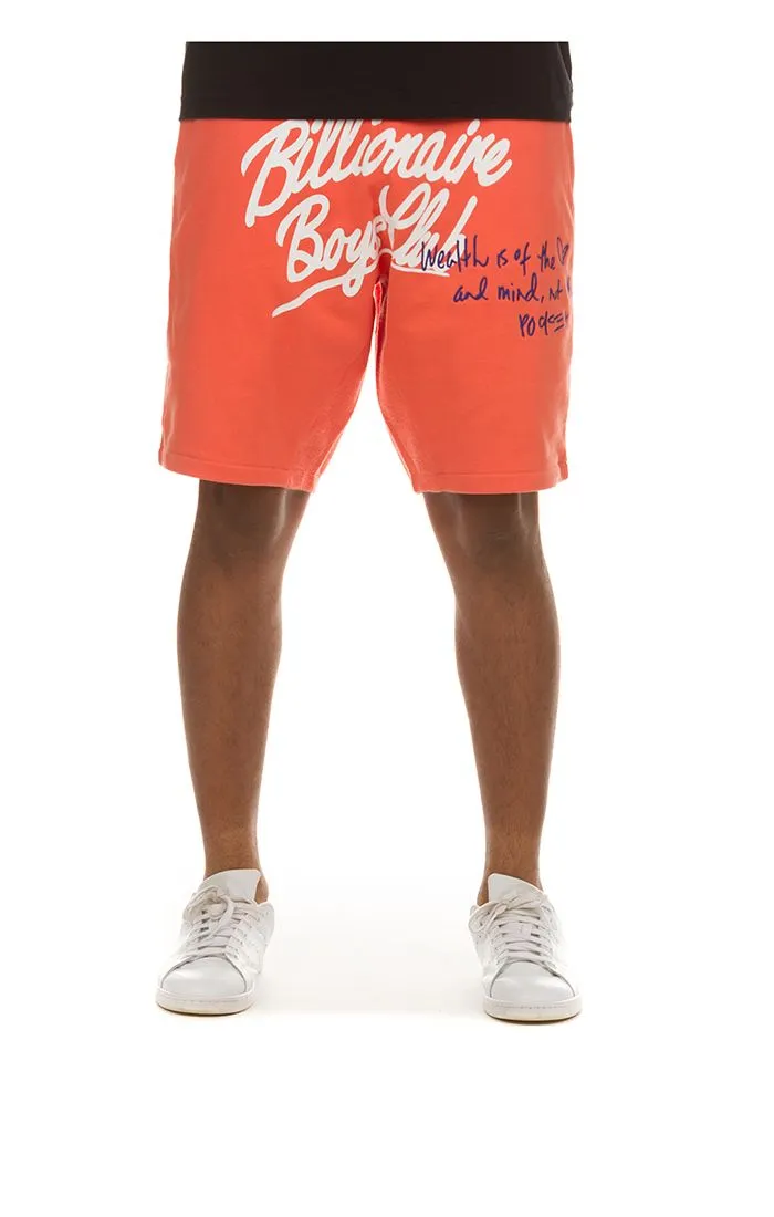 Billionaire Boys Club Living Coral Celestial Short