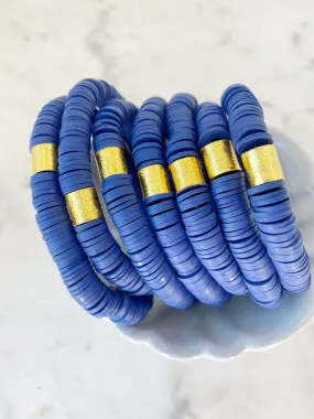 Blue {COLOR POP} Heishi Beads Bracelet