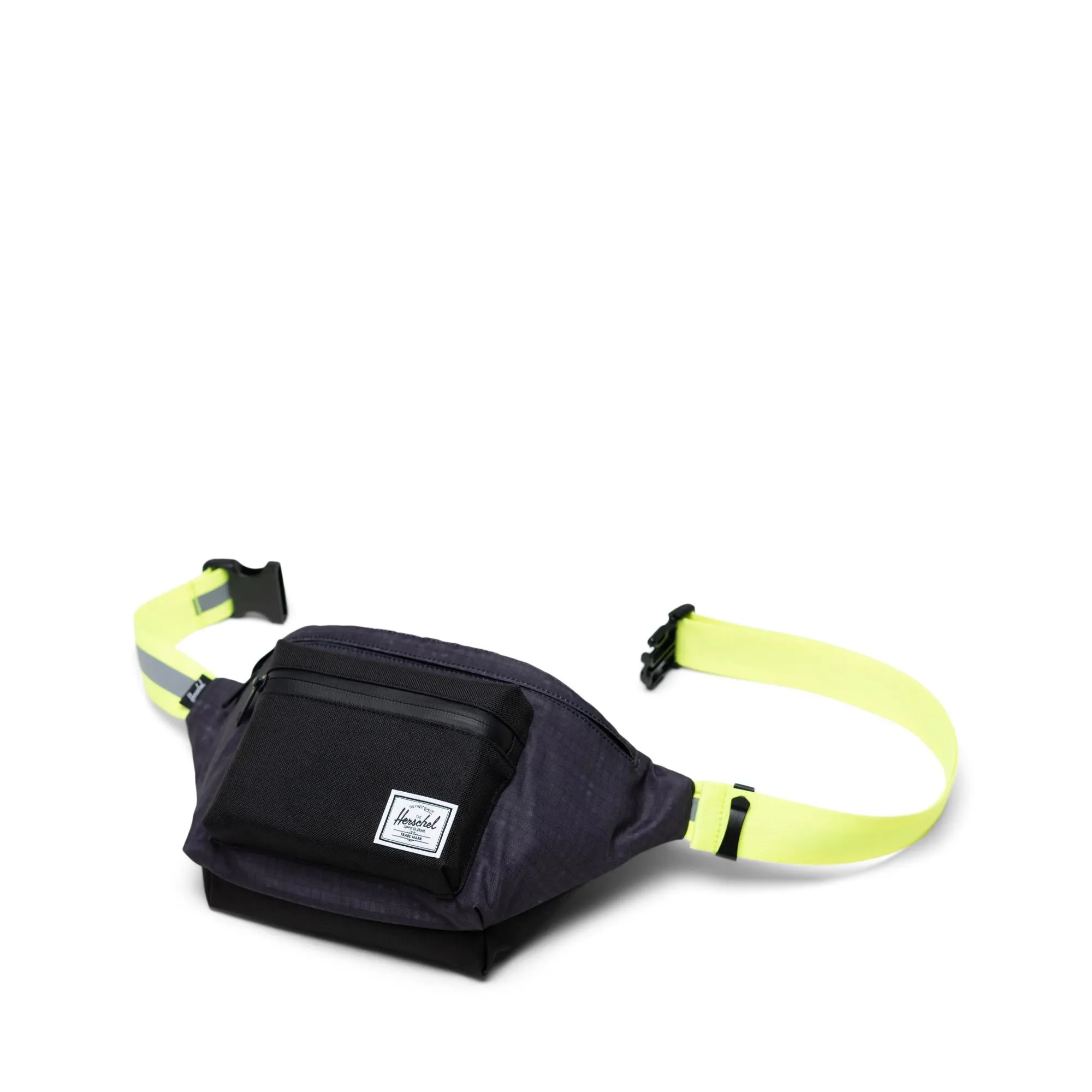 Bolsa de Cintura Herschel Seventeen Black Enzyme Ripstop/Black/Safety Yellow - Reflective