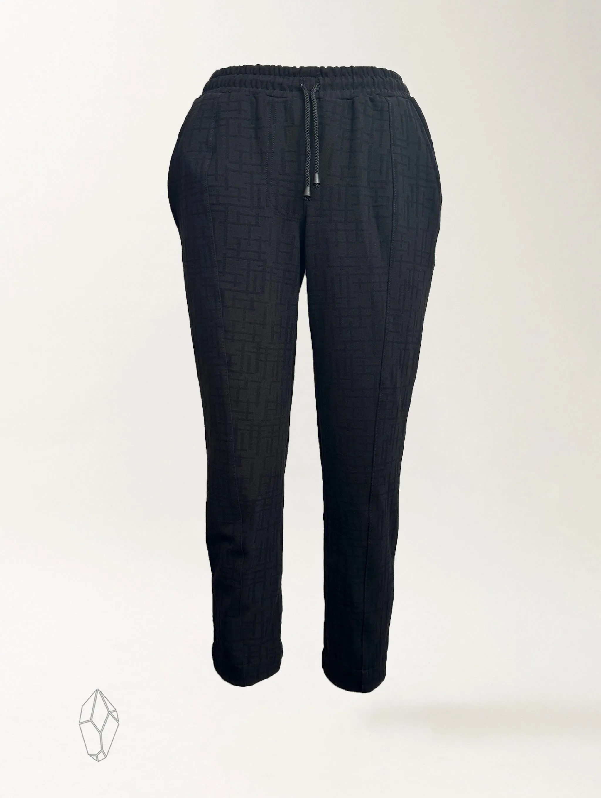 Brooklyn Pant - Black Maze Ponte