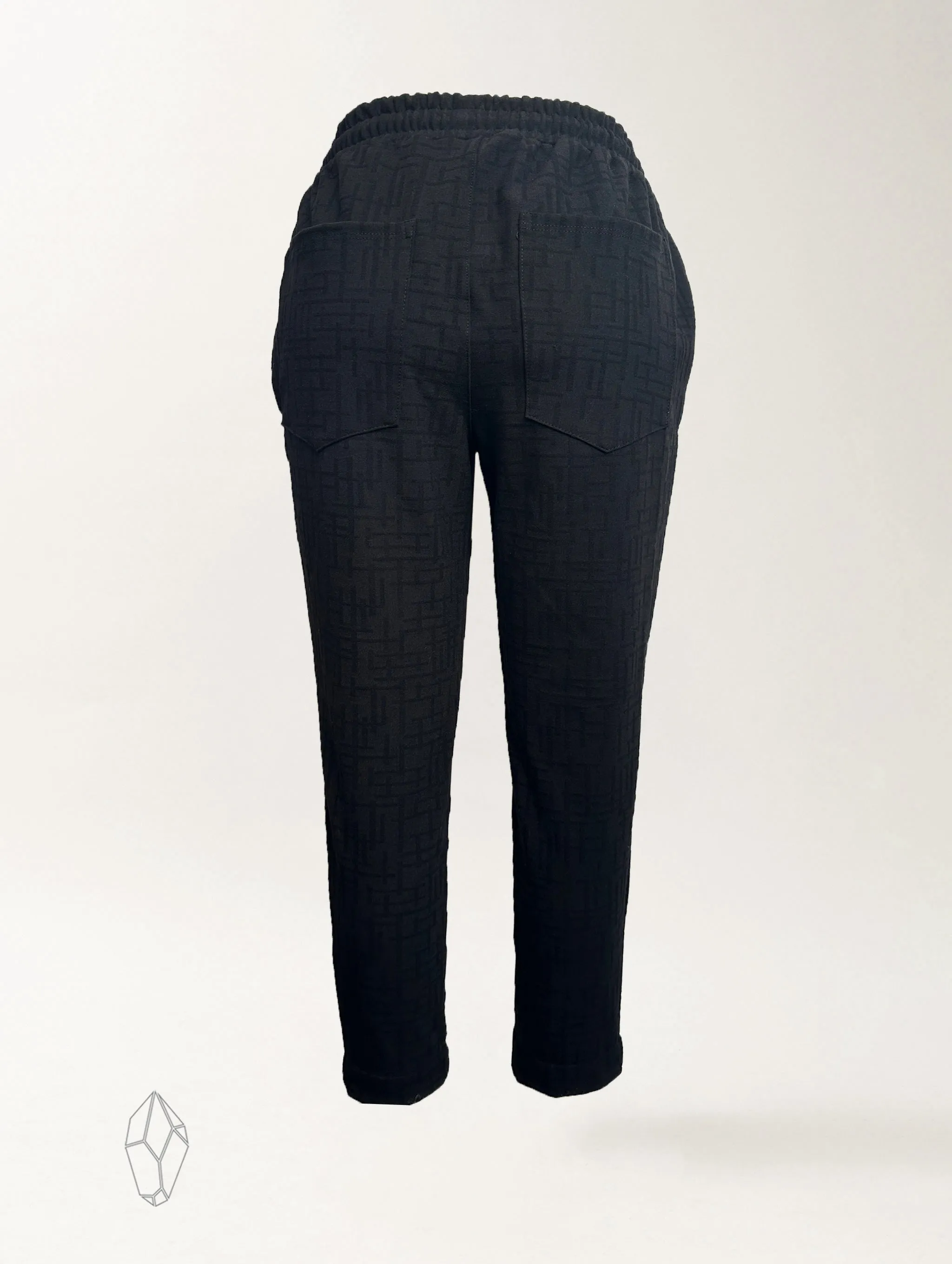 Brooklyn Pant - Black Maze Ponte