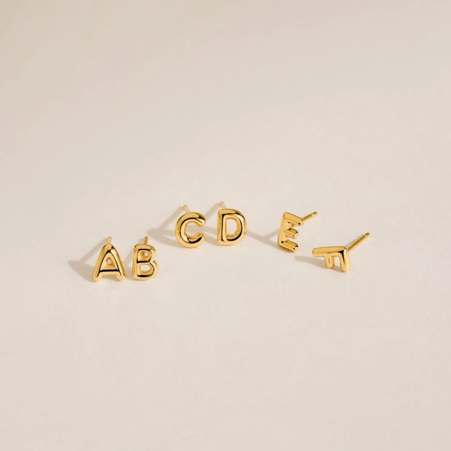 Bubble Letter Studs