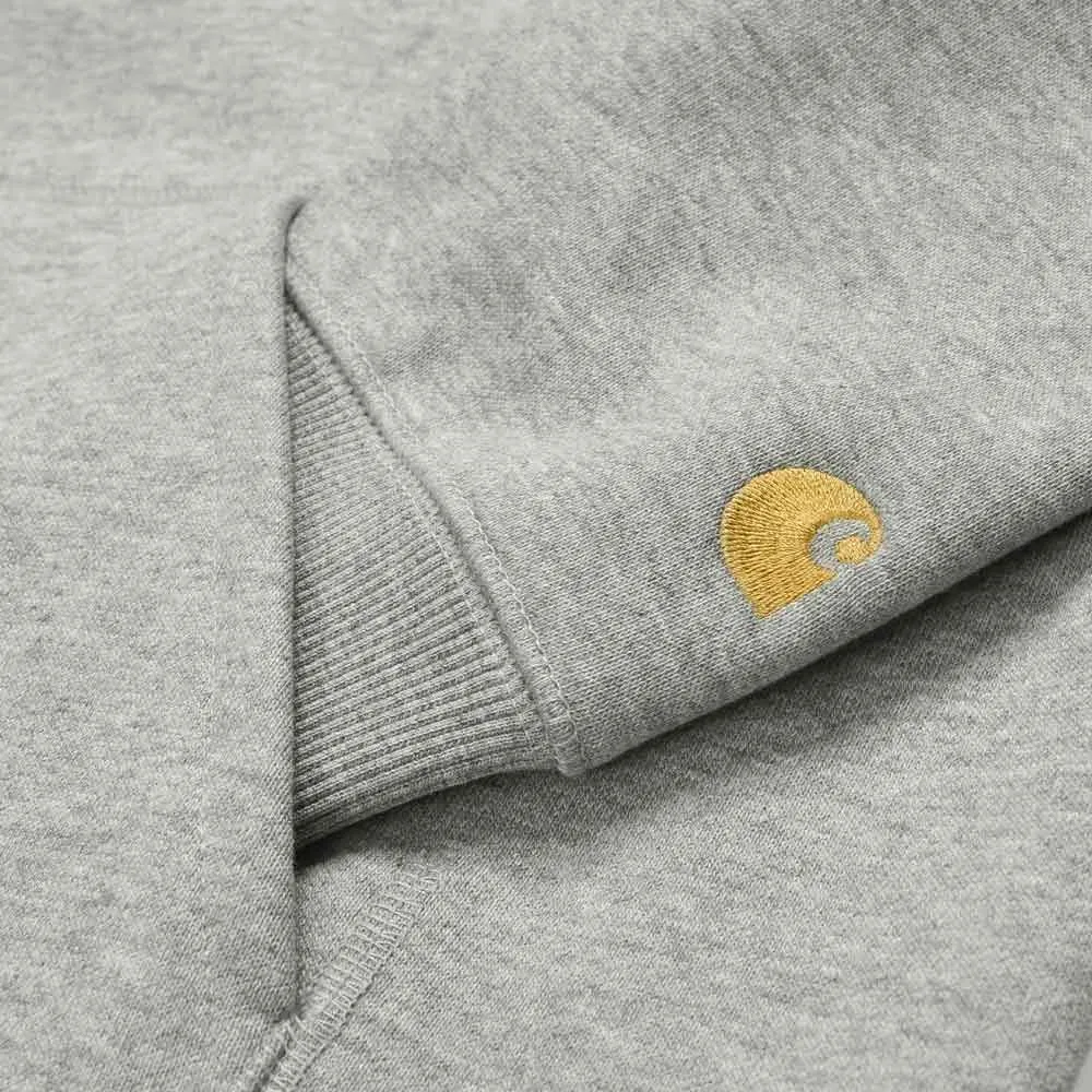 Carhartt WIP Chase Pullover Hoodie - Grey Heather