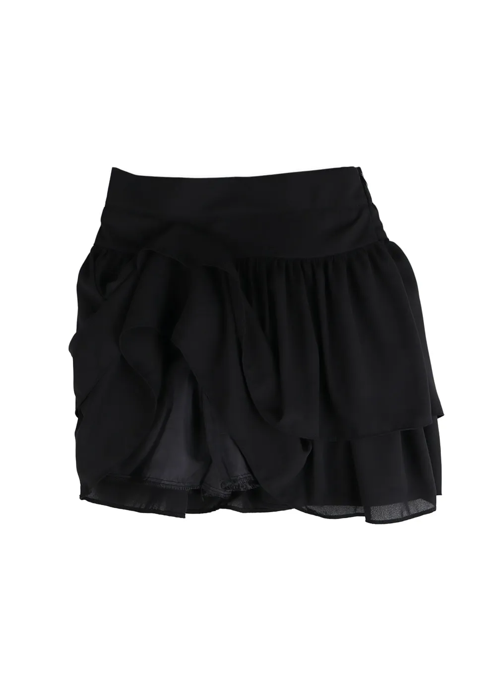 Chiffon Ruffled Mini Skirt IM406