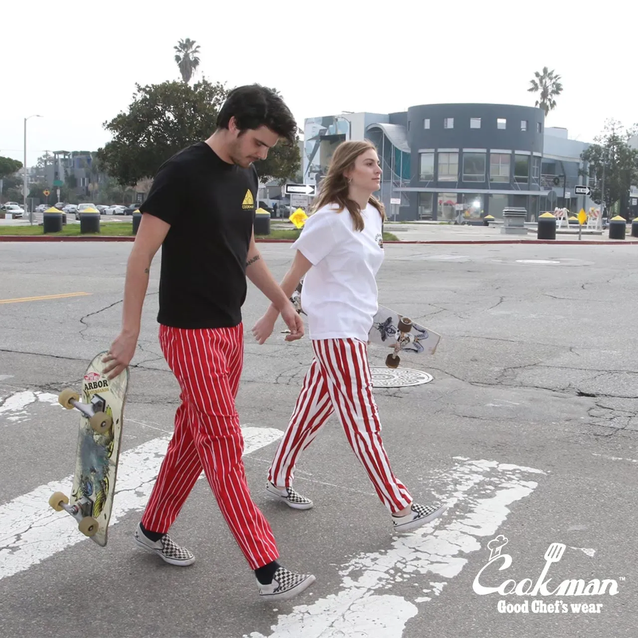 Cookman Chef Pants - Stripe : Red