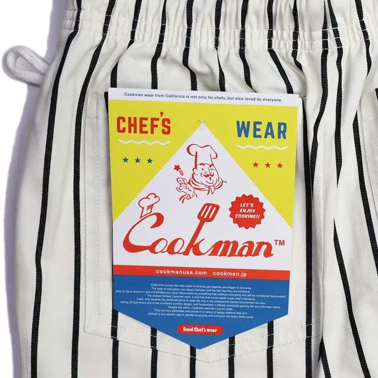 Cookman Chef Pants - Stripe : White x Black