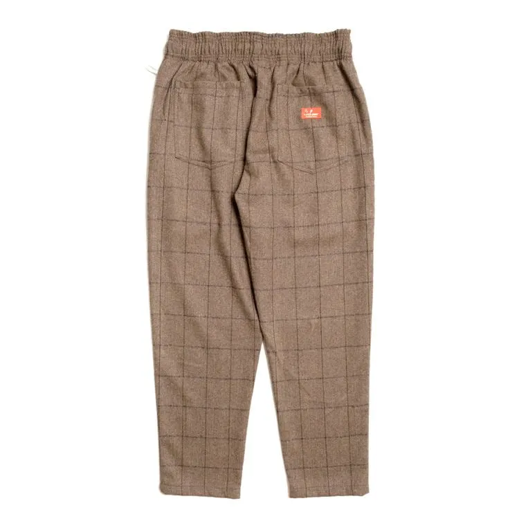 Cookman Chef Pants - Wool Mix Plaid : Brown