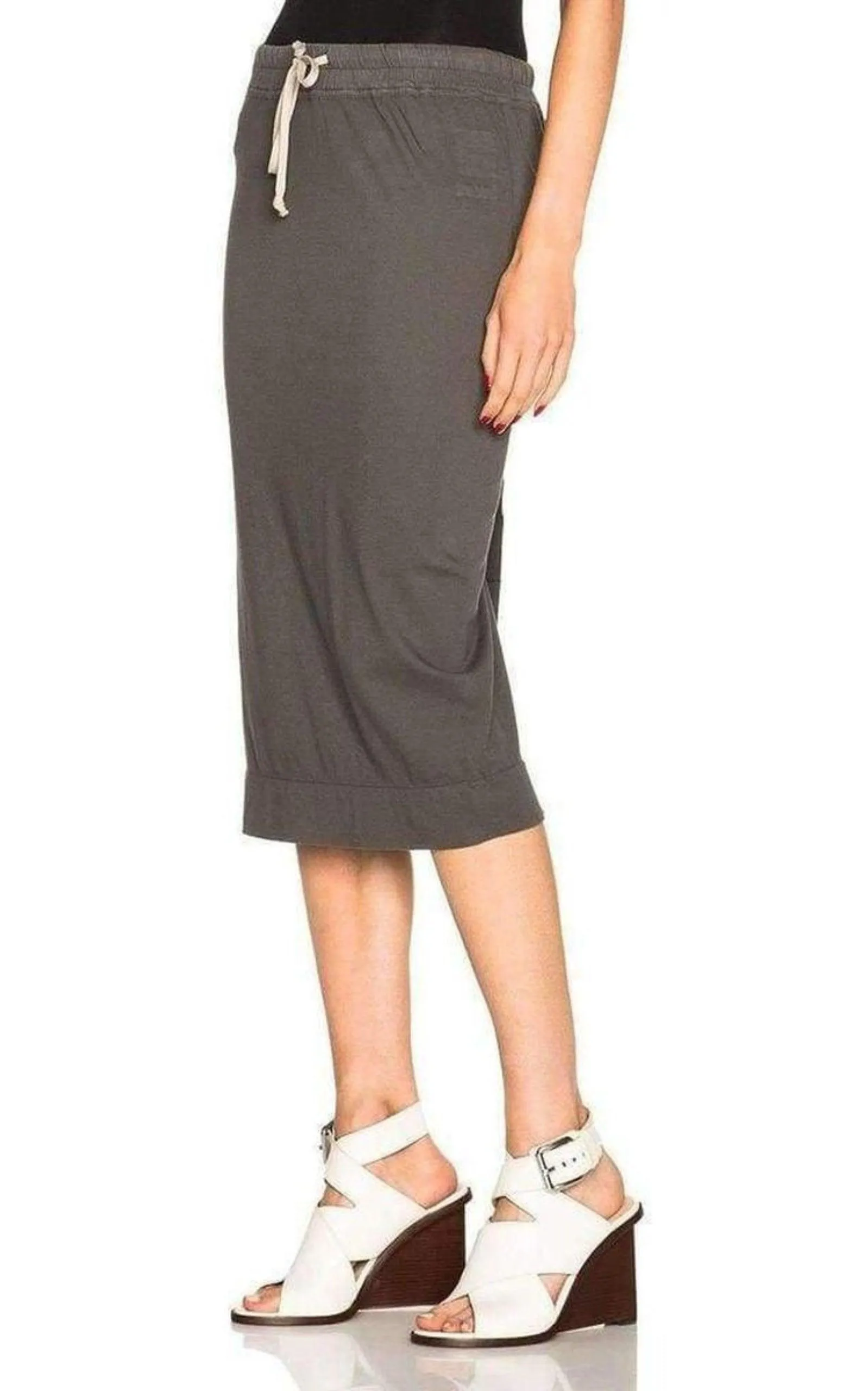 Cotton Pillar Grey Skirt