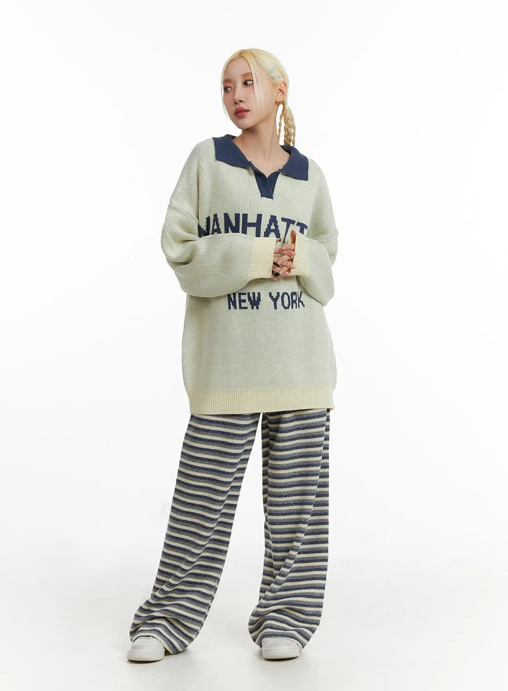 Cozy Striped Pants IF408