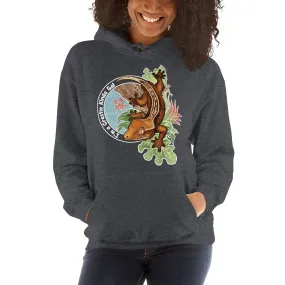 Crestie Kinda Gal, Created Gecko Hoodie, Cute Lizard, Reptile Gift Pullover