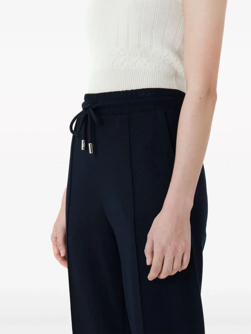 DRAWSTRING WAIST TROUSERS