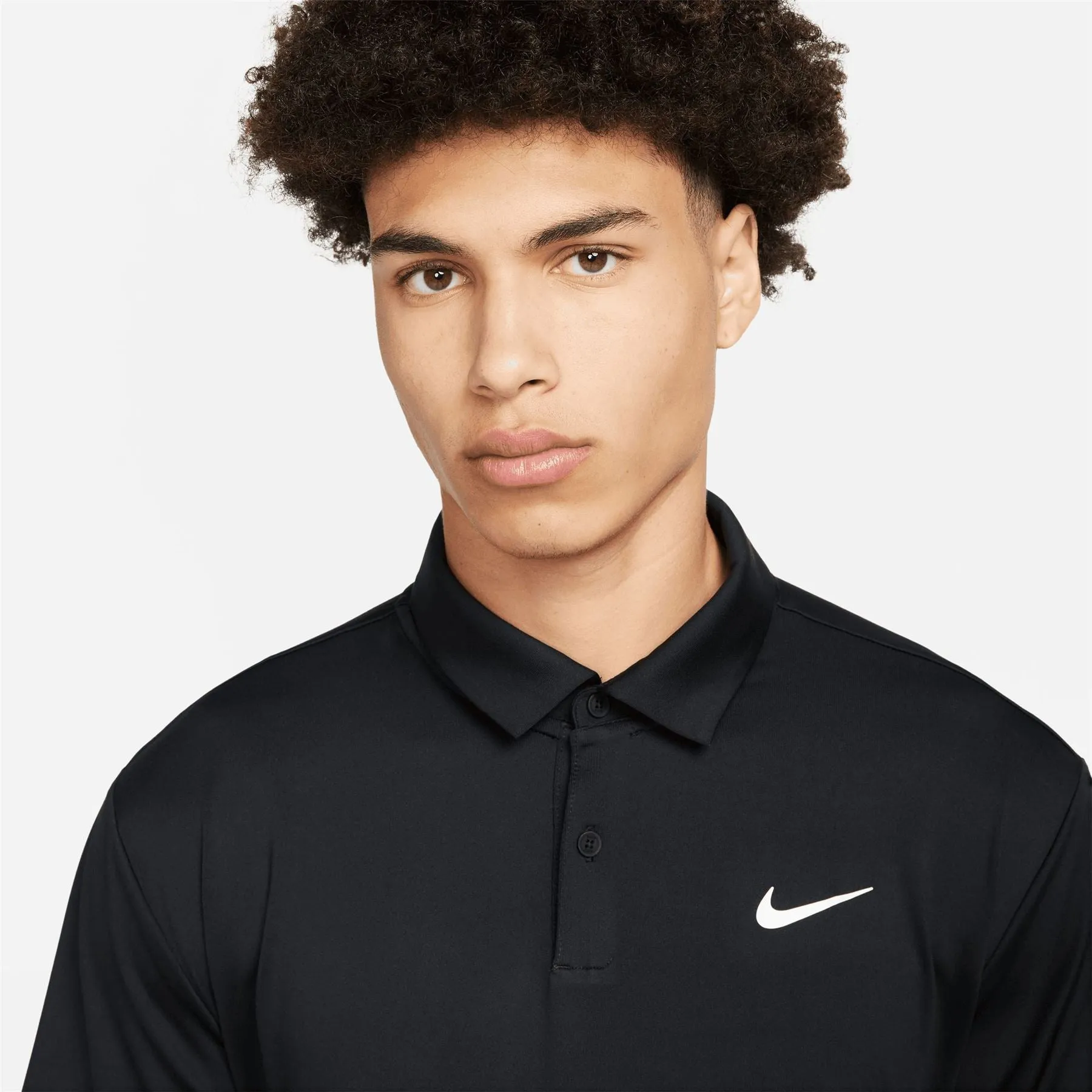 Dri-Fit Tour Solid Polo Black/White - 2024