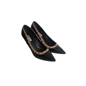 DUNE 'Babylon' Black with Gold Studs Pointed Pumps | Pre loved |