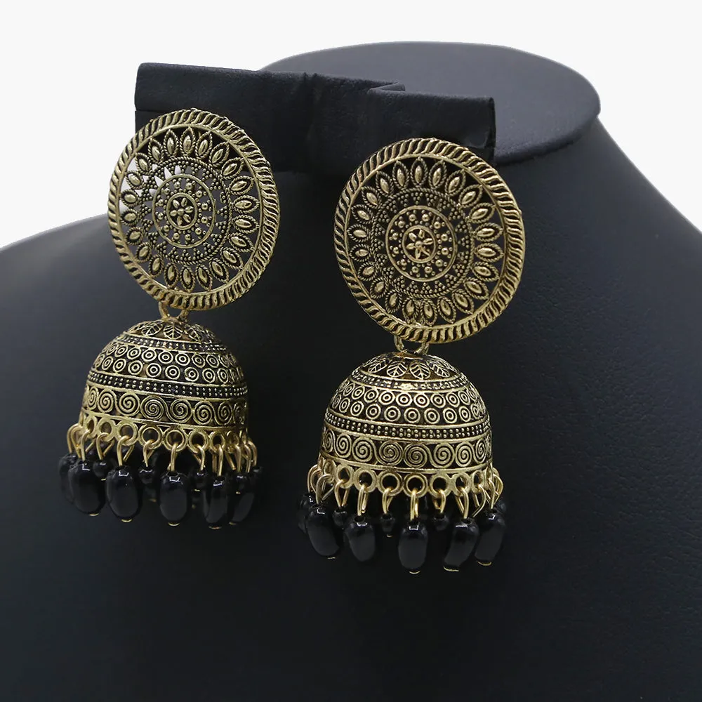 Ear Jhumki - Black