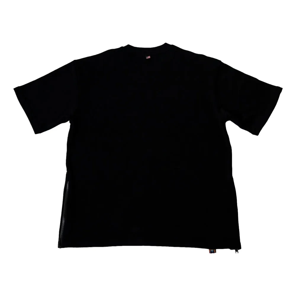 FAIRFAX POCKET ZIP TEE-BLACK