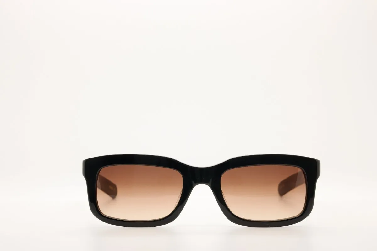 FLATLIST PALMER Solid Black Brown / Gradient sunglasses