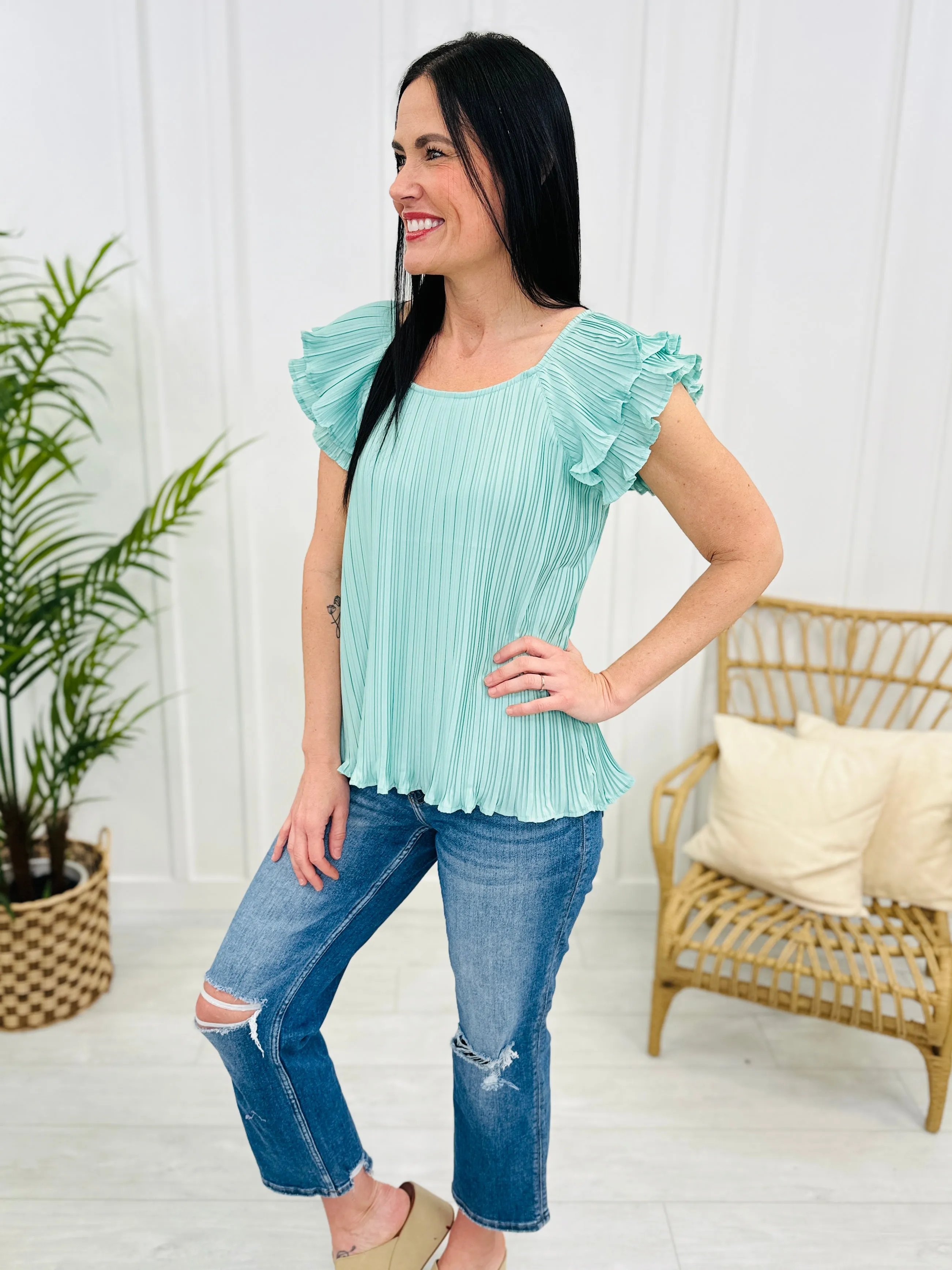 Flattering Style Top- Multiple Colors!