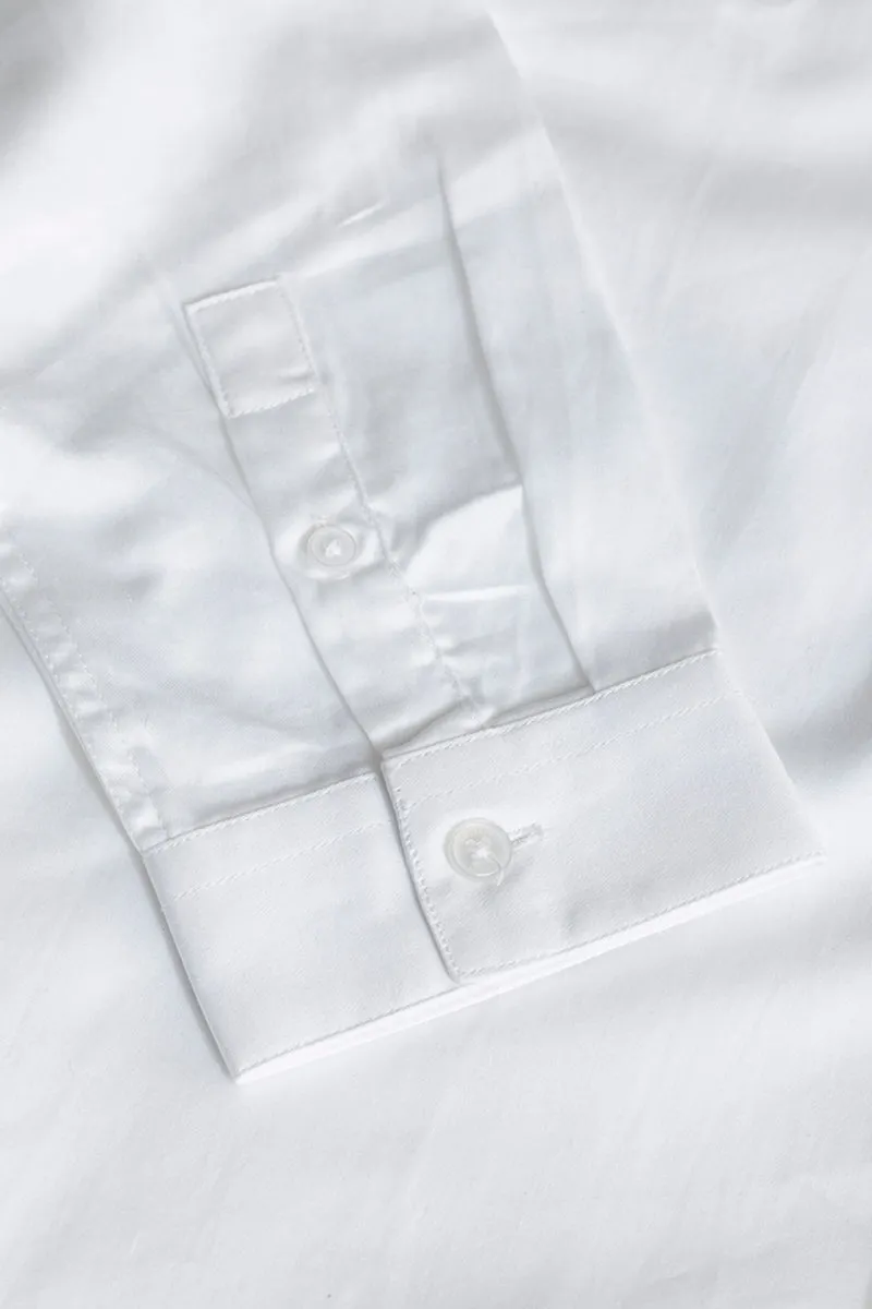 Grafer Beaded White Shirt