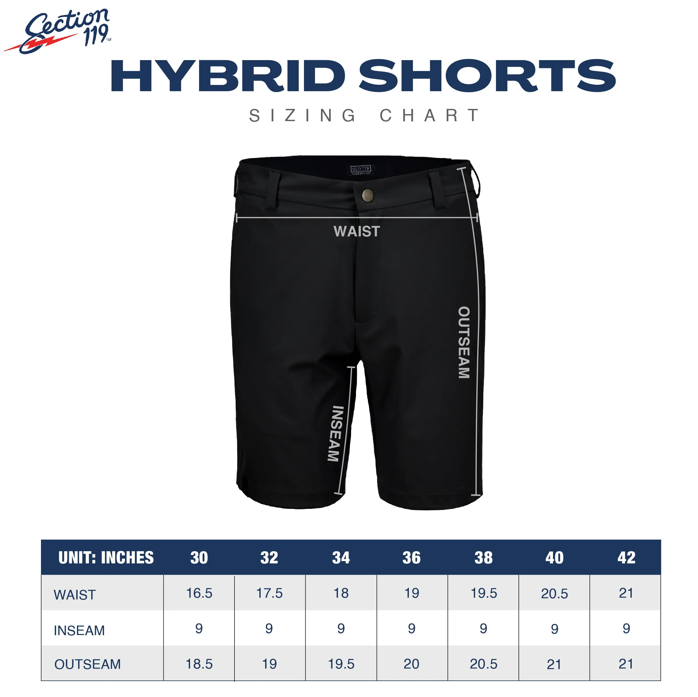 Grateful Dead | Elevated Hybrid Shorts | Navy