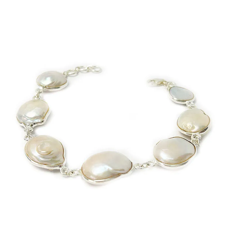 Kala Pearl Silver Bracelet