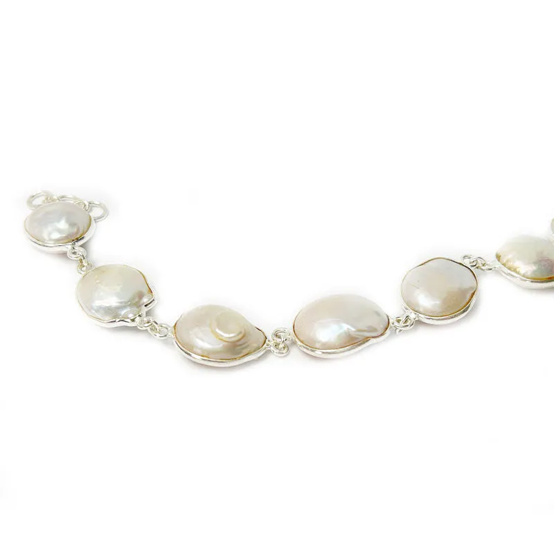 Kala Pearl Silver Bracelet