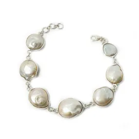 Kala Pearl Silver Bracelet