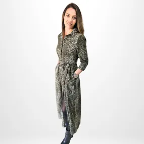 Khaki Cheetah Dress