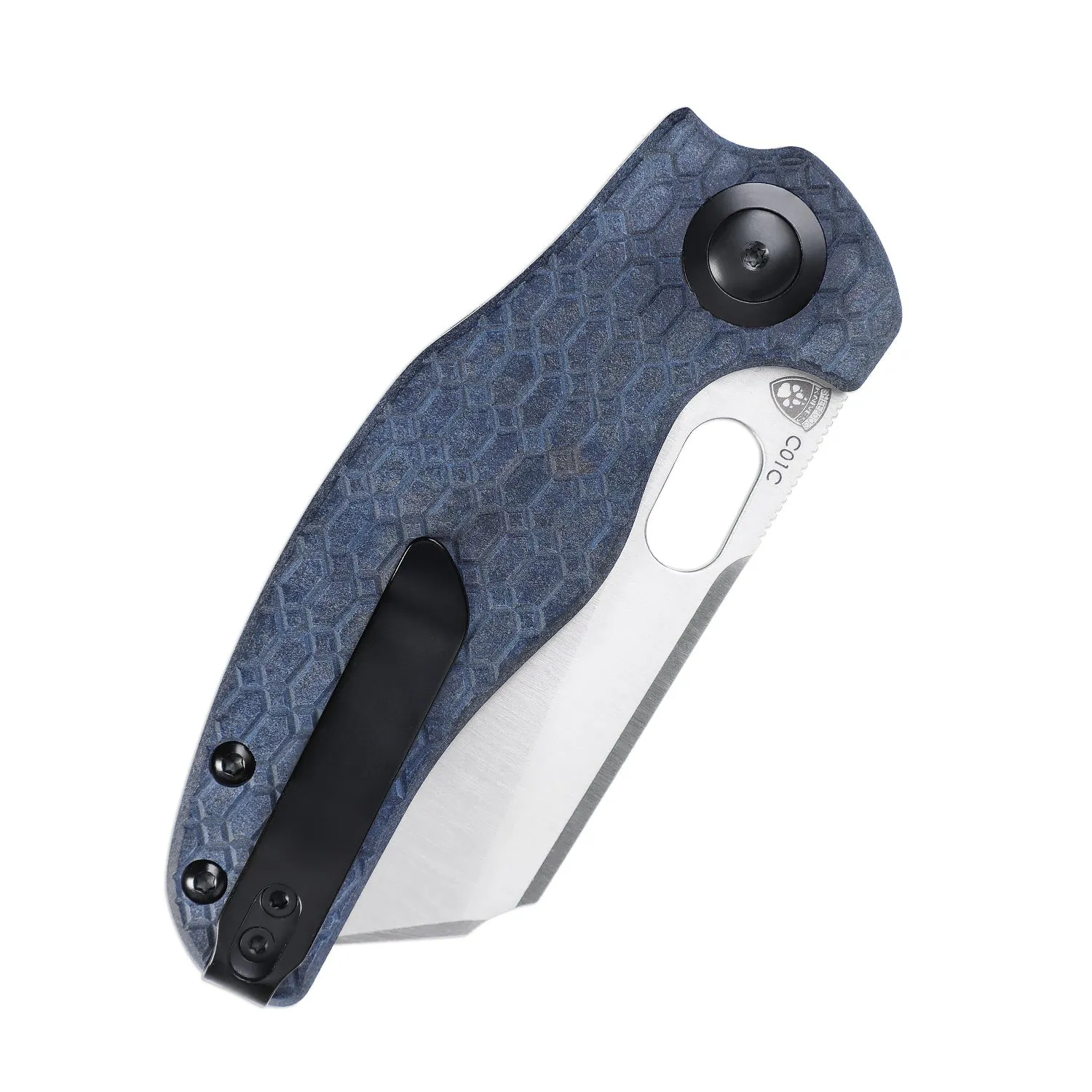 Kizer Sheepdog C01C Liner Lock Knife Blue Richlite Handle V4488C3 (3.30 Satin)