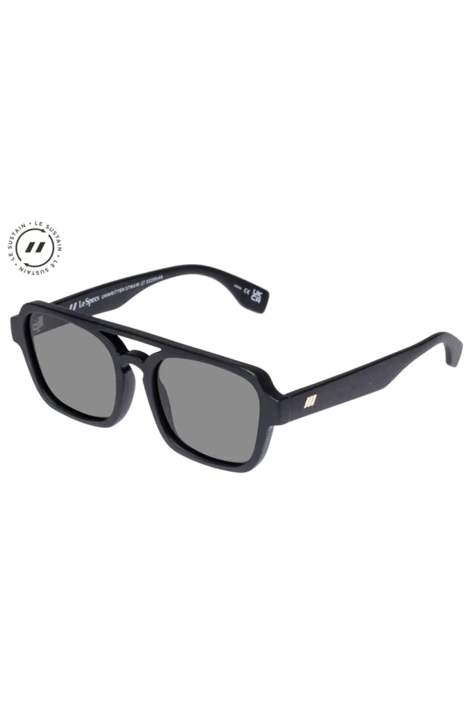 Le Specs - Unwritten Straw - Black Straw