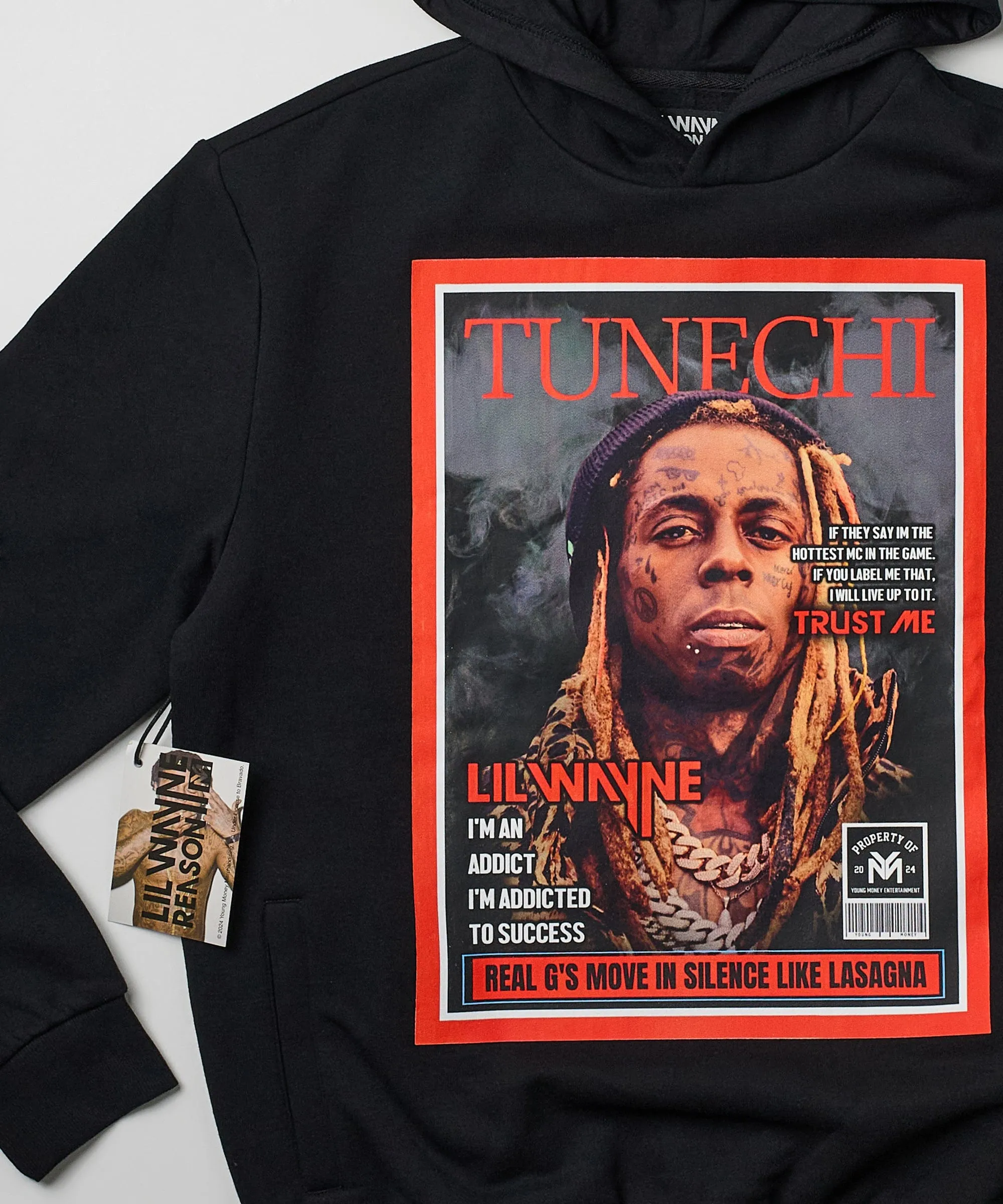 Lil Wayne Cover Hoodie - Black