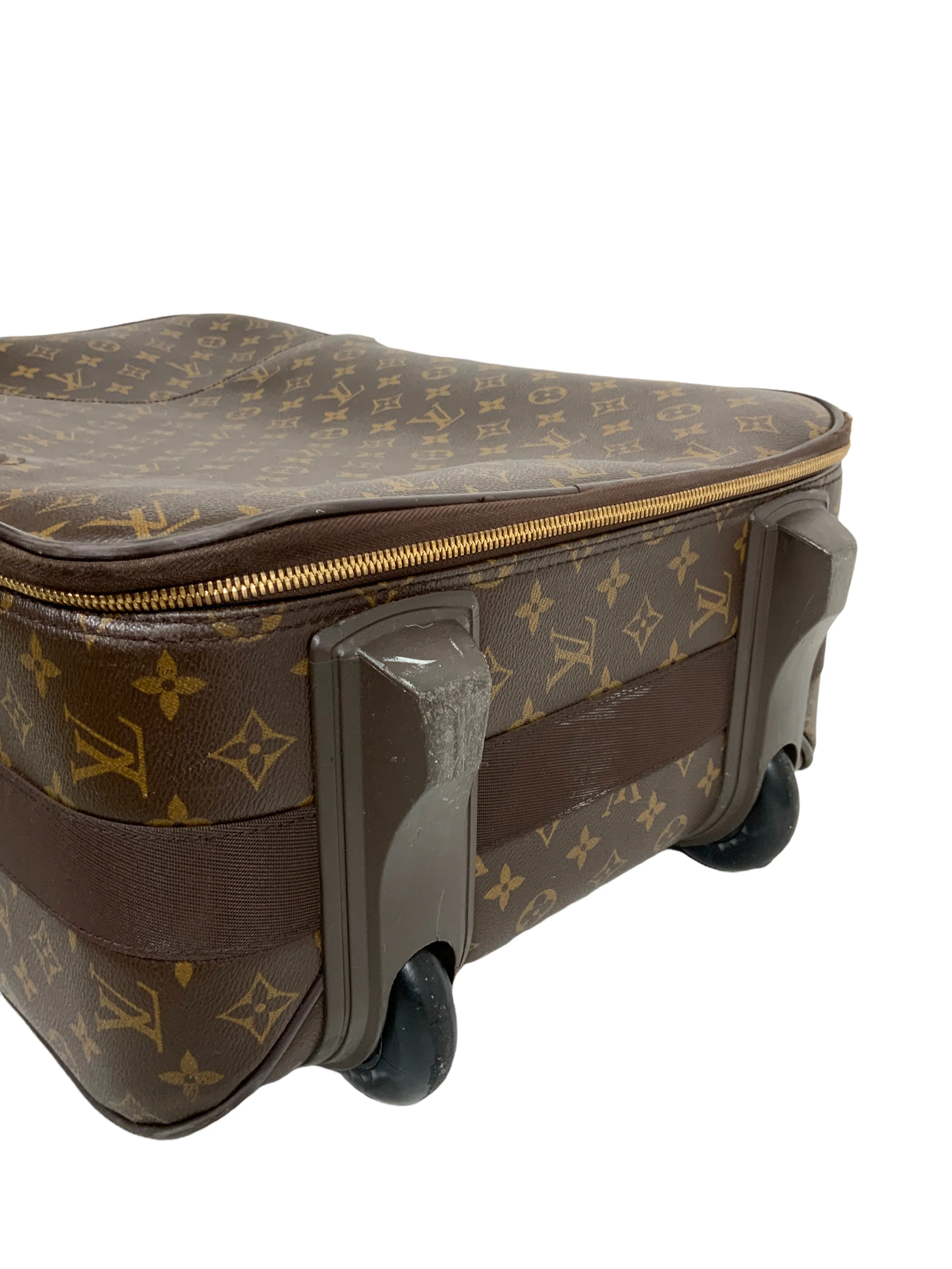 Louis Vuitton Pegase 50 Monogram Canvas Rolling Suitcase Travel Bag