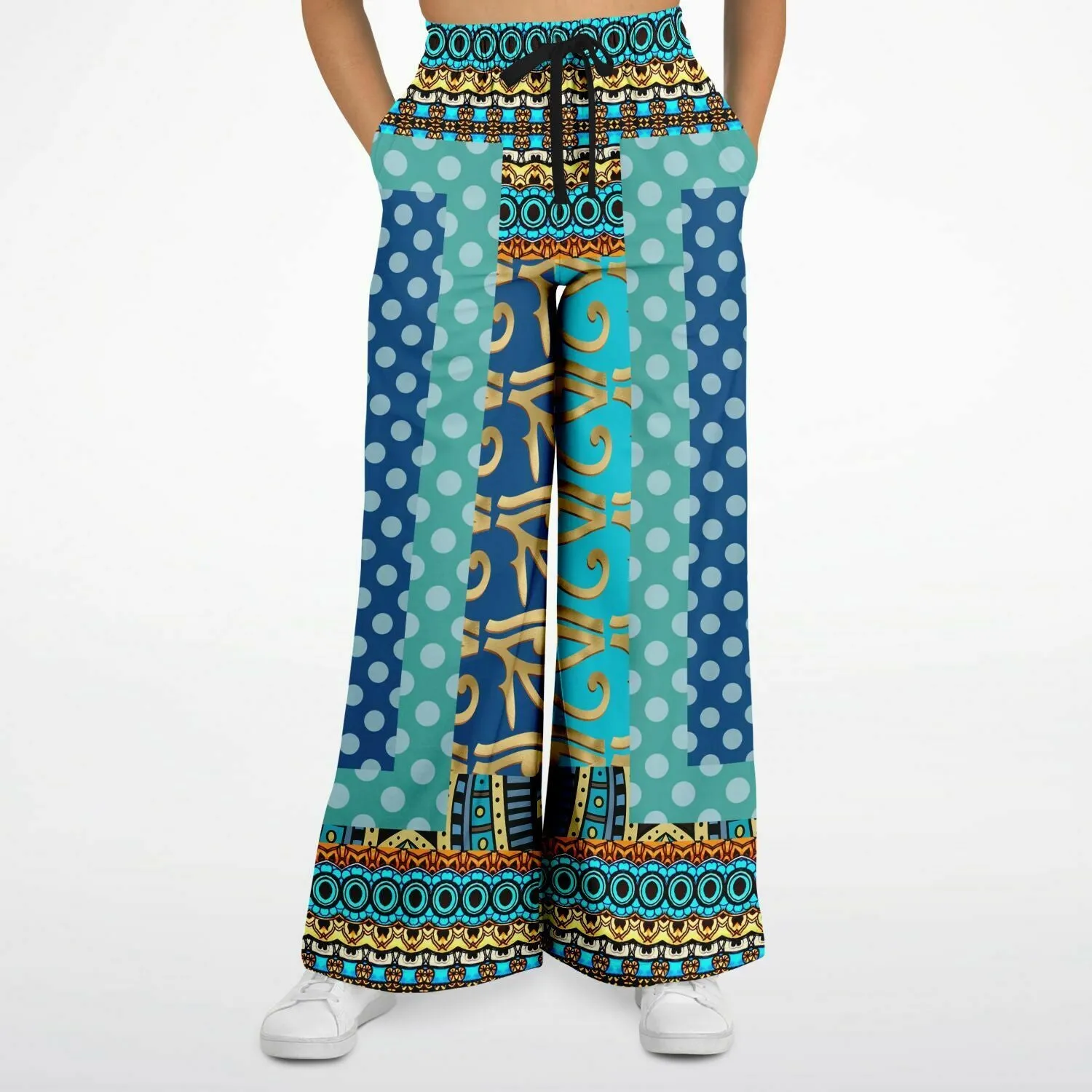 Many Blessings Horus Eye SW Stretchy Phat Bellbottoms