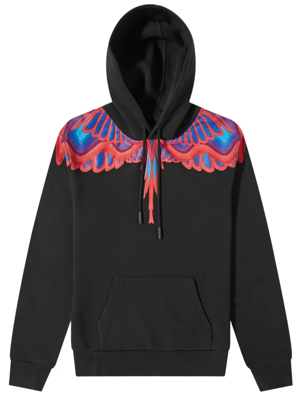 Marcelo Burlon Curves Wings Regular Hoodie Black Red