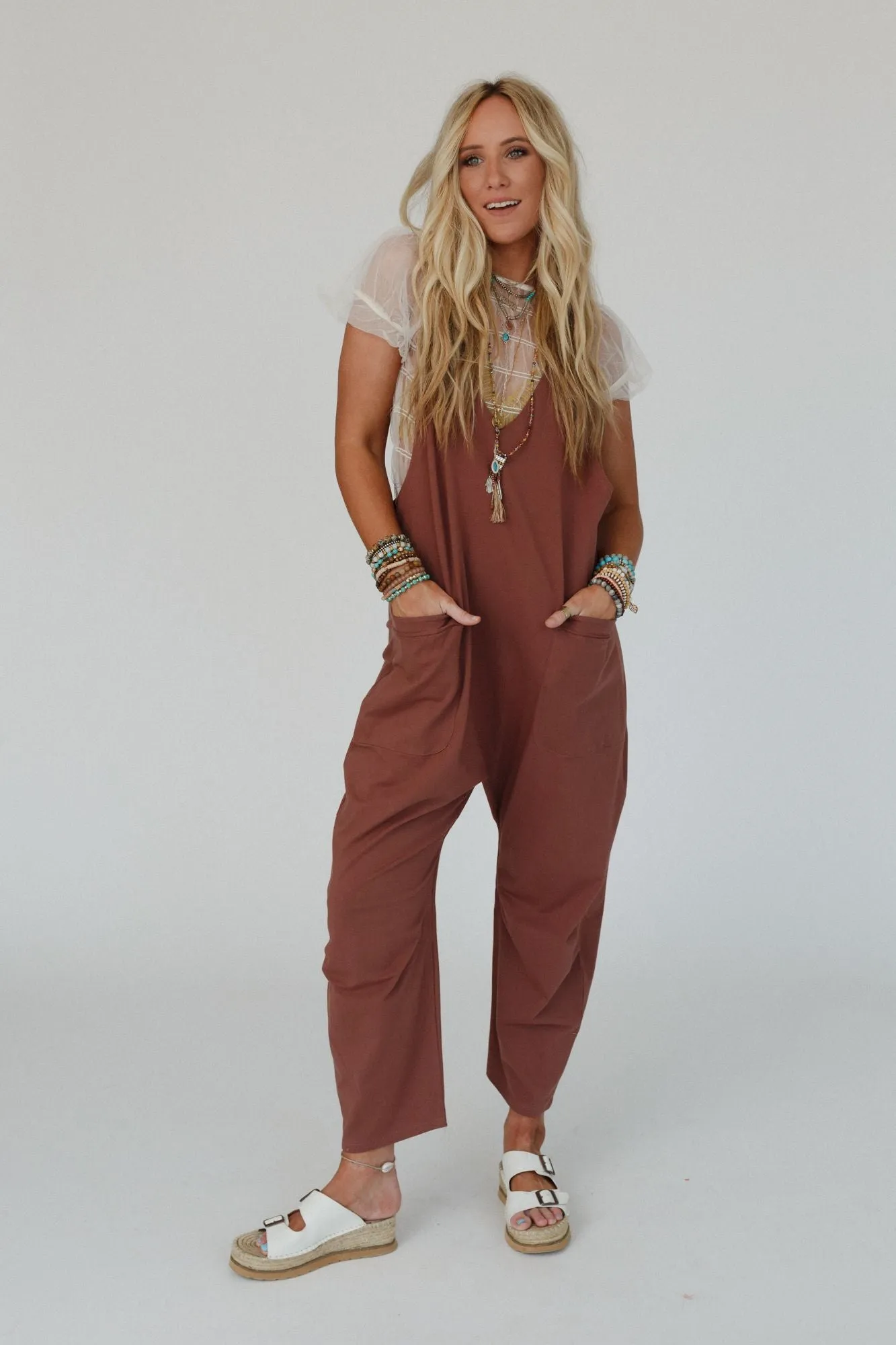 Marina Bay Jumpsuit - Mocha