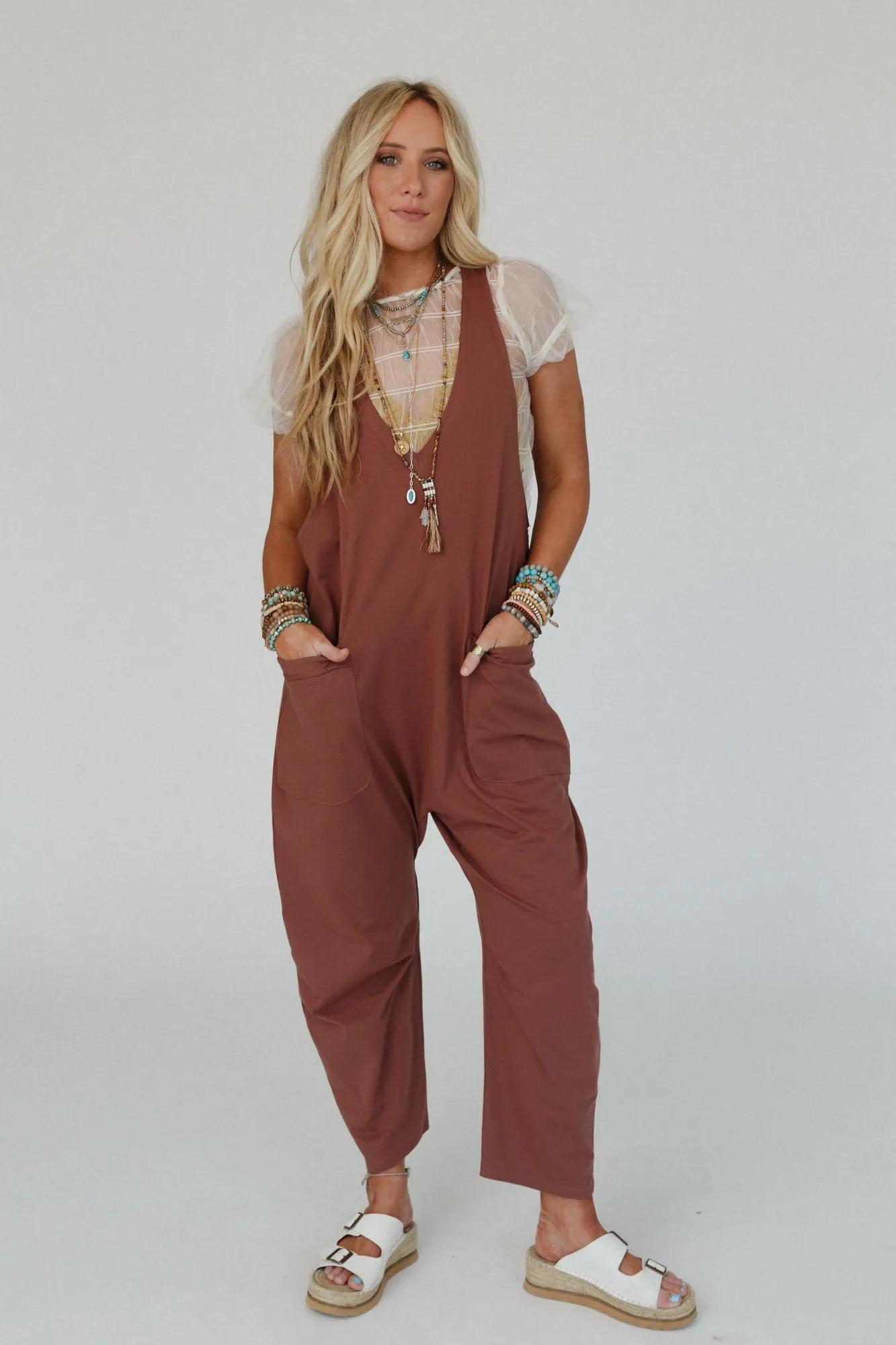 Marina Bay Jumpsuit - Mocha