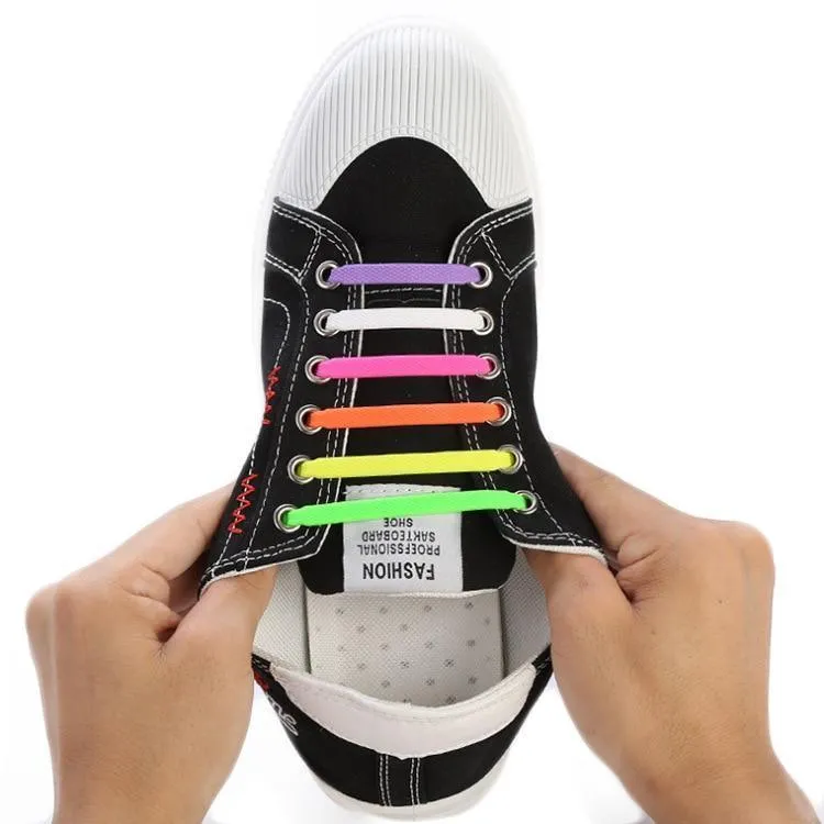 No Tie Shoelaces, Silicone Laces 16pcs/lot