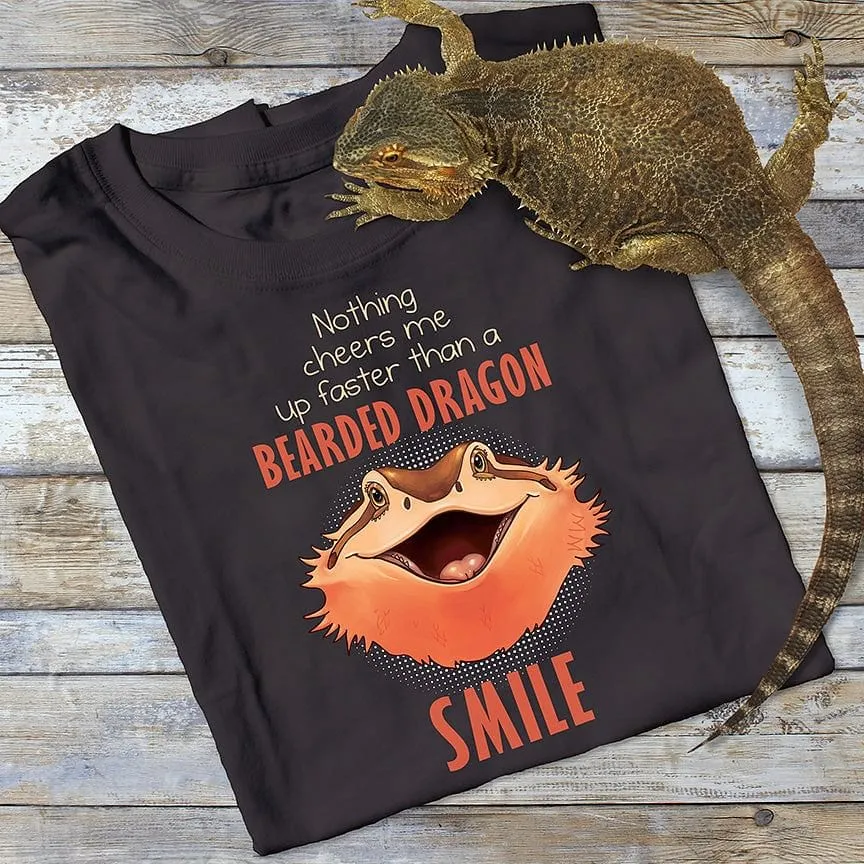 Nothing Cheers Me Up, Cute Bearded Dragon Unisex Tee