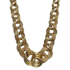 P R E - L O V E D // graduated rolo / 10k yellow gold graduated round link necklace / 17.25, 10g